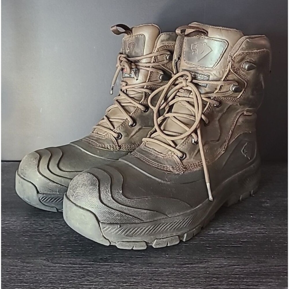 Herman Survivor Leather Work Boots Wilderness Mens Sz 11 Brown Waterproof